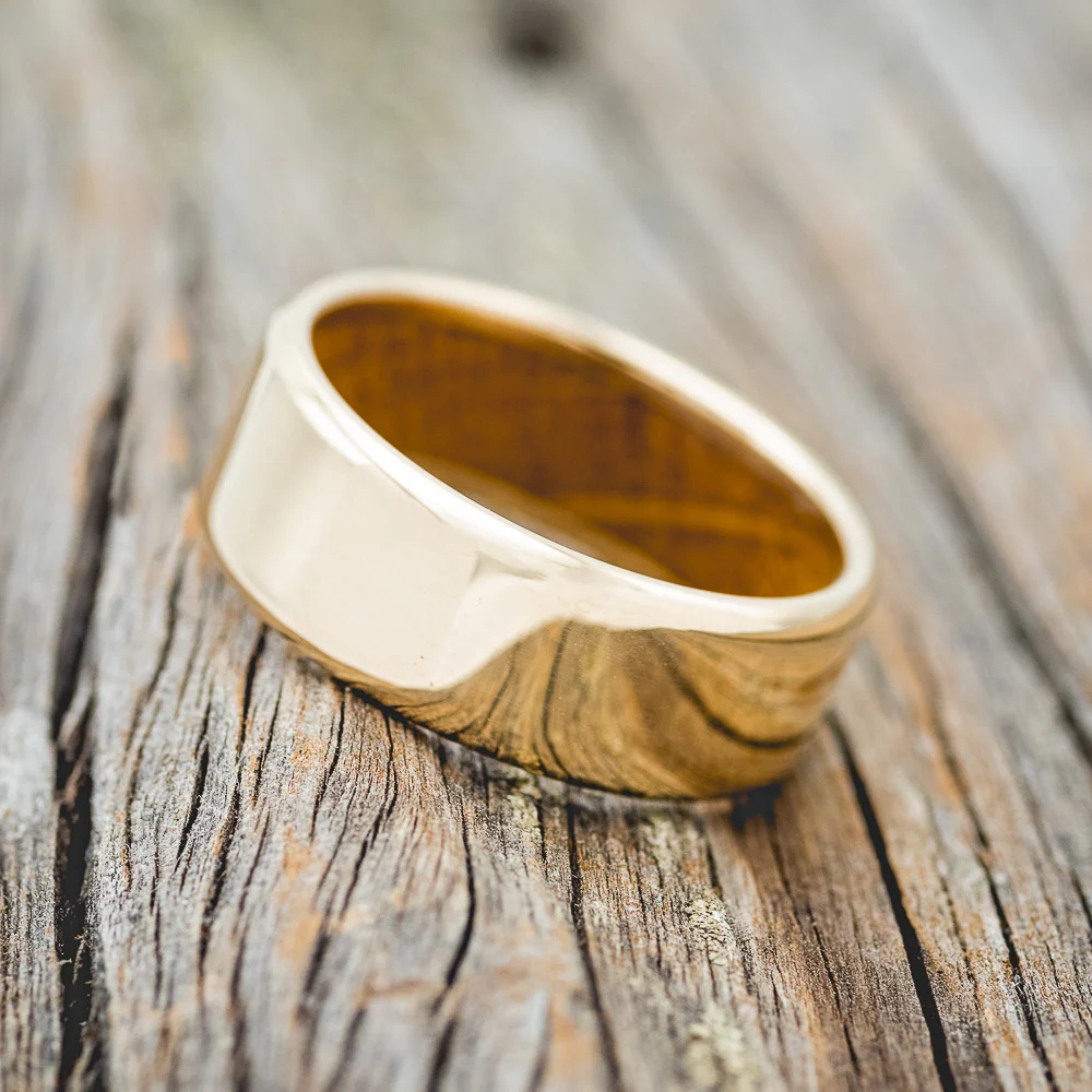 WHISKEY BARREL LINED WEDDING BAND - Image 28