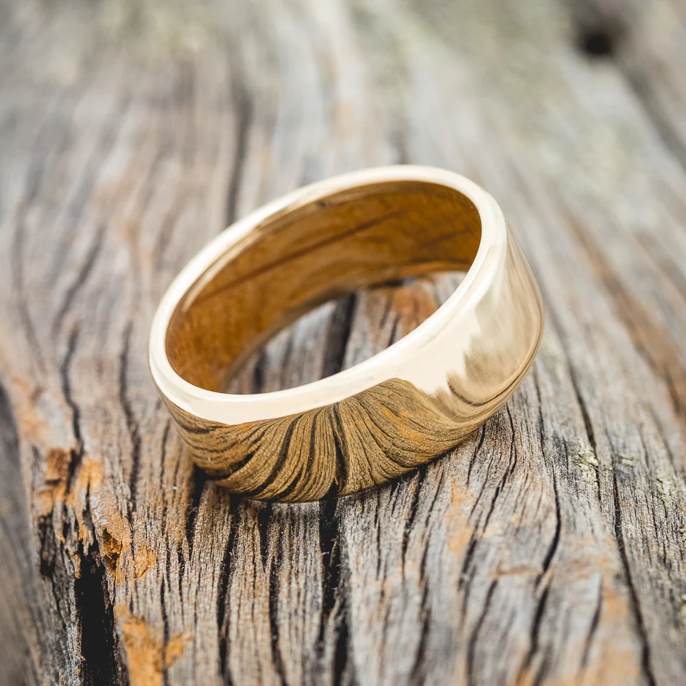 WHISKEY BARREL LINED WEDDING BAND - Image 30